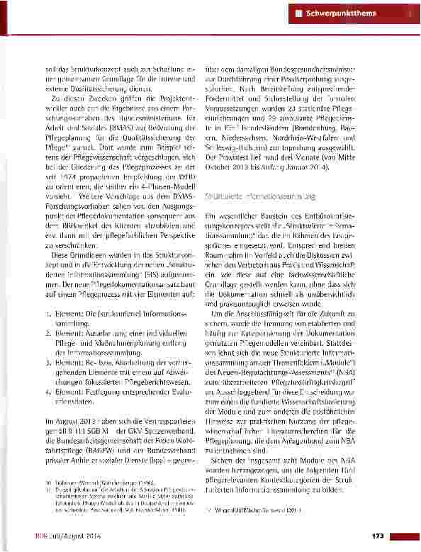 Vorschauseite 4: Vereinfachung der Pflegedokumen-tation - Wunsch oder Wirklichkeit?