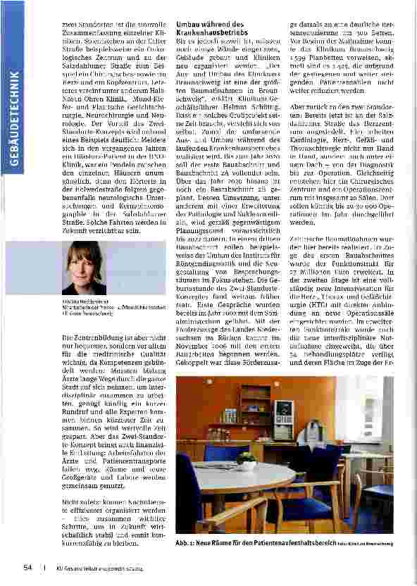 Vorschauseite 2: Das Zwei-Standorte-Konzept des Klinikums Braunschweig