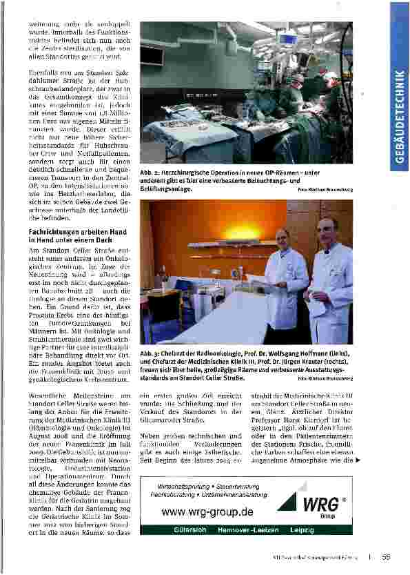 Vorschauseite 3: Das Zwei-Standorte-Konzept des Klinikums Braunschweig