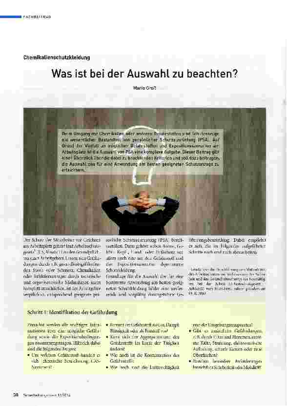 Vorschauseite 1: Was ist bei der Auswahl zu beachten?