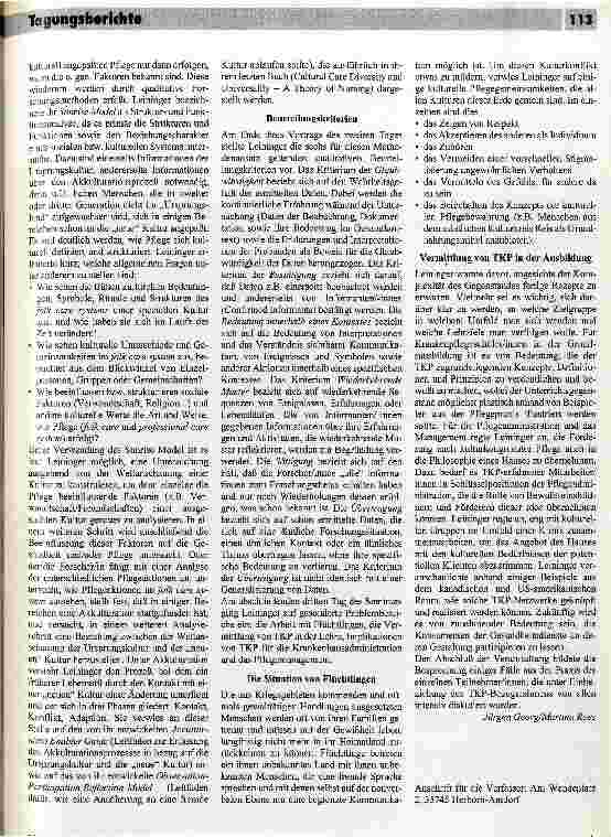 Vorschauseite 3: Transkulturelle Pflege Seminar vom 18. - 20 August 1993 an der Universität Maastricht