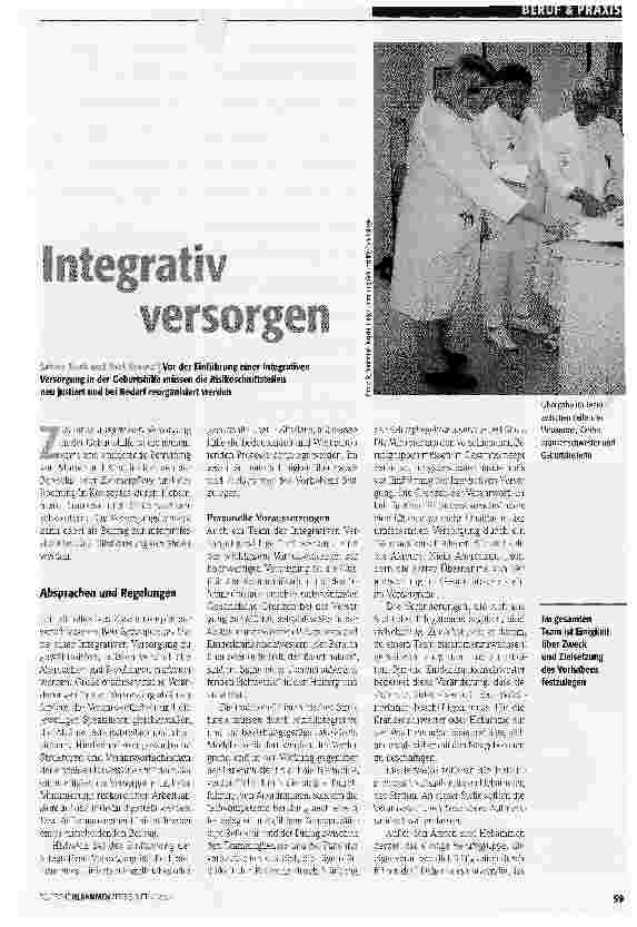 Vorschauseite 1: Integrativ versorgen
