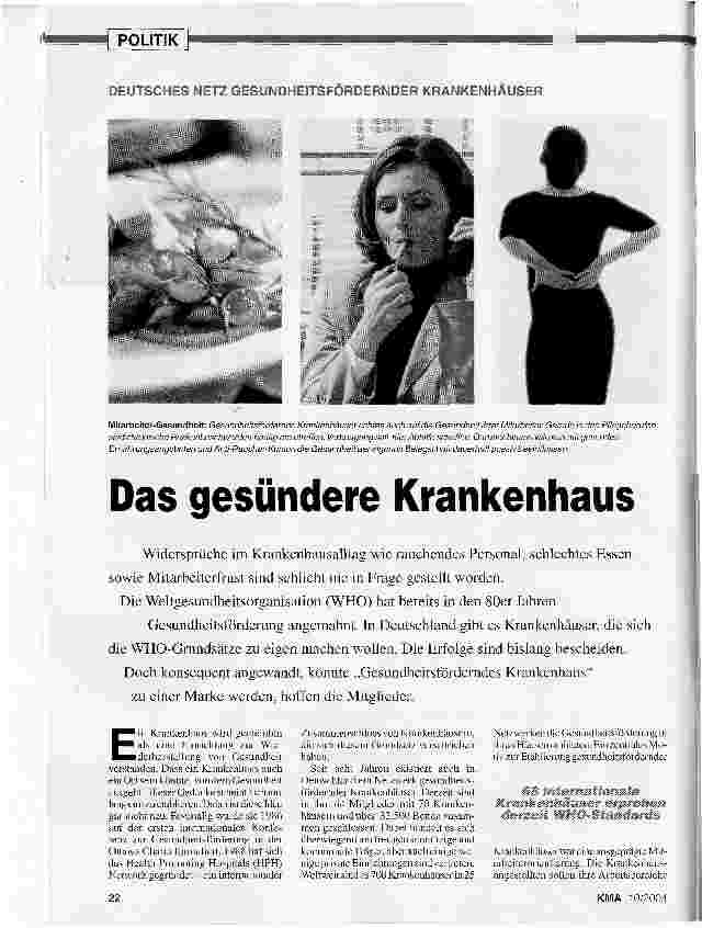 Vorschauseite 1: Das gesündere Krankenhaus