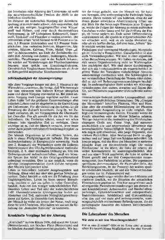 Vorschauseite 3: Altern - Schicksal oder Krankheit