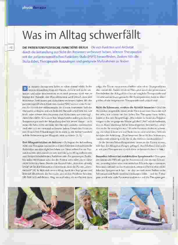Vorschauseite 1: Was im Alltag schwerfällt