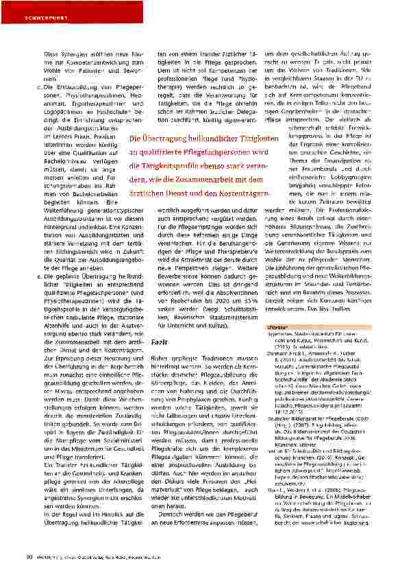 Vorschauseite 4: Die Generalistische PflegeausbildungEin notwendiger Schritt zur internationalen Änschlussfähigkeit
