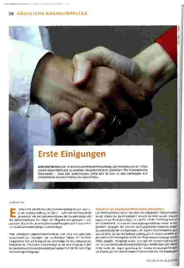Vorschauseite 1: Erste Einigungen
