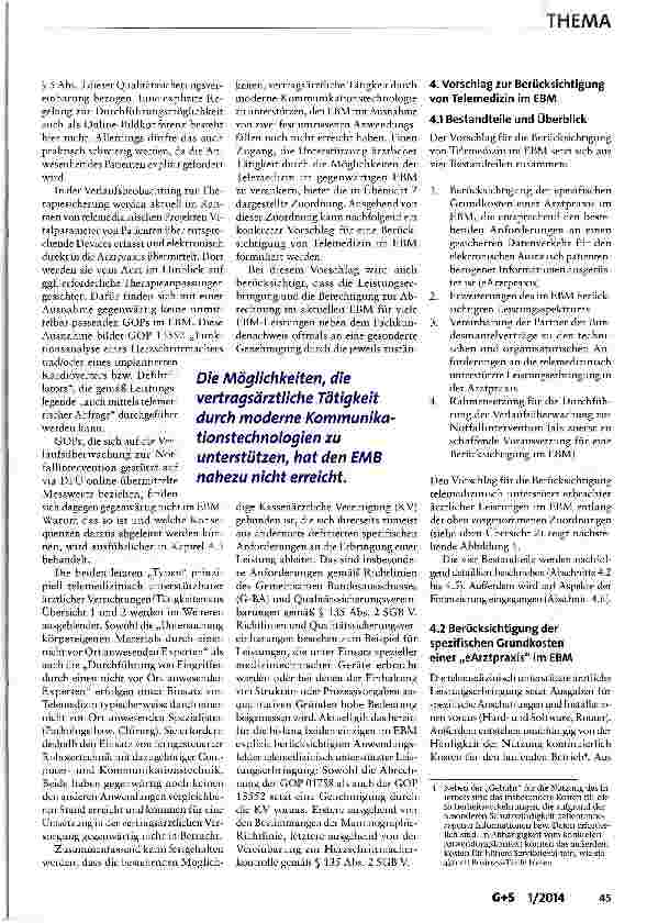 Vorschauseite 5: Telemedizin als Bestandteil der GKV-Regelversorgung