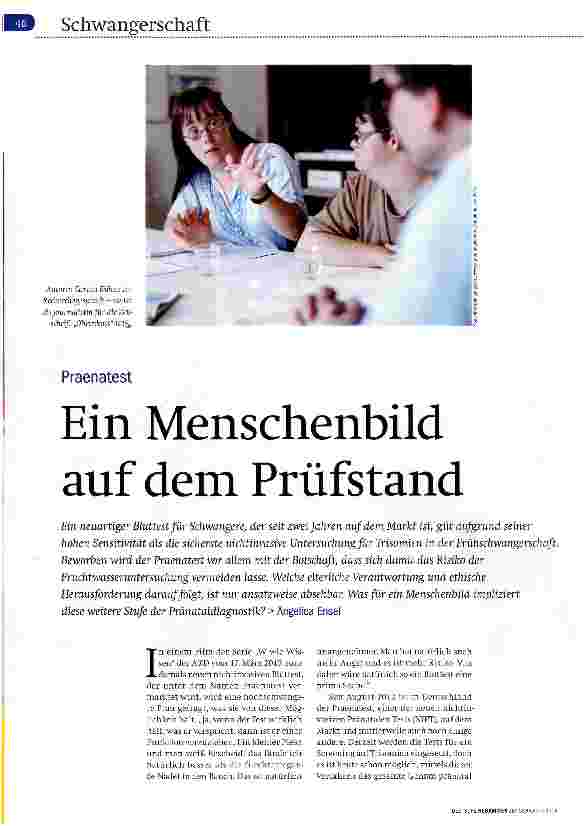 Vorschauseite 1: Ein Menschenbild auf dem Prüfstand