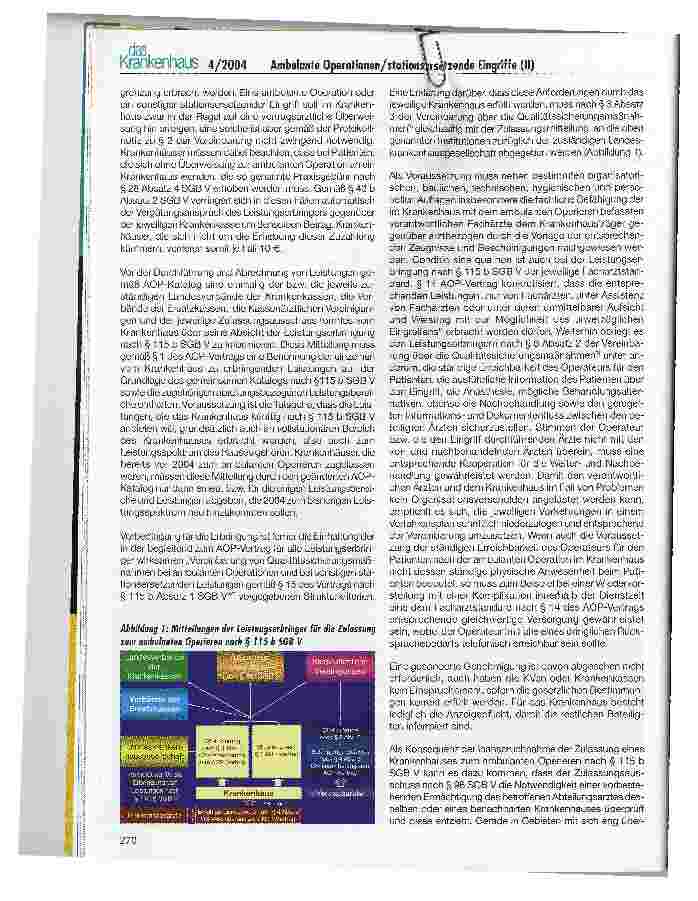 Vorschauseite 2: Ambulante Operationen und Stationsersetzende Eingriffe im Krankenhaus nach § 115 b SGB V -eine Einstiegshilfe (II)