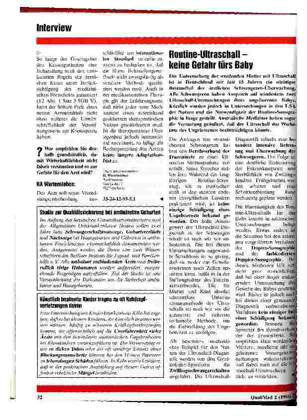 Vorschauseite 3: Rechtliche Aspekte bei der medikamentösen Therapie von Depressionen Interview mit Rechtsanwalt H. Wartensleben