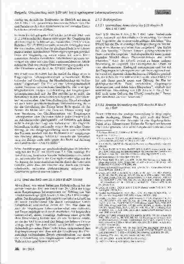Vorschauseite 2: Ortszuschlag nach §29 BAT bei Eingetragener Lebenspartnerschaft