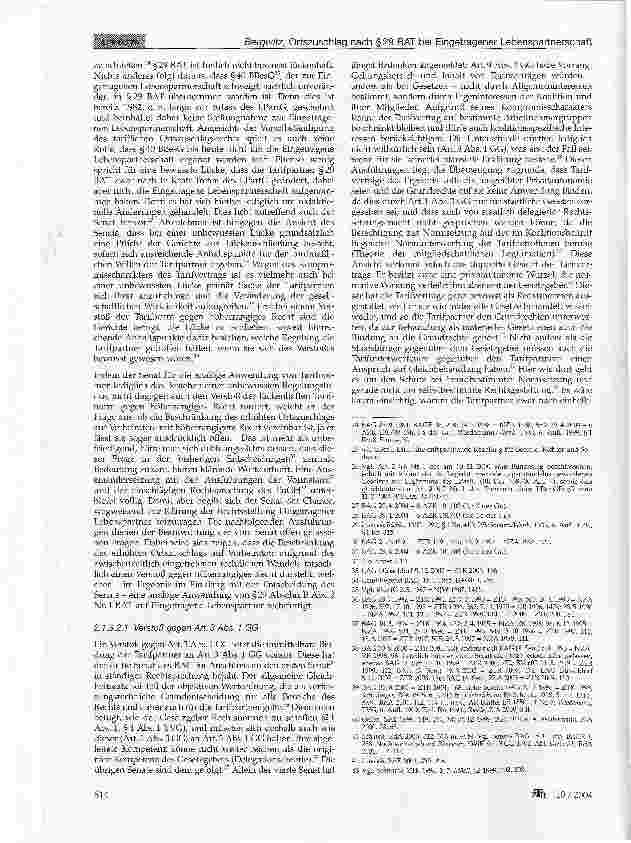 Vorschauseite 3: Ortszuschlag nach §29 BAT bei Eingetragener Lebenspartnerschaft