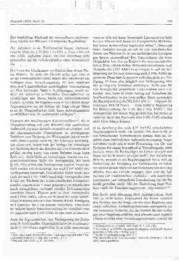 Vorschauseite 6: Abermals: Die Streichung von der Traditionsliste als anfechtbarer Verwaltungsakt - eine dogmatische Annäherung. (Teil 1)