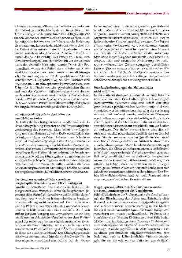 Vorschauseite 2: Flucht aus der Psychiatrie