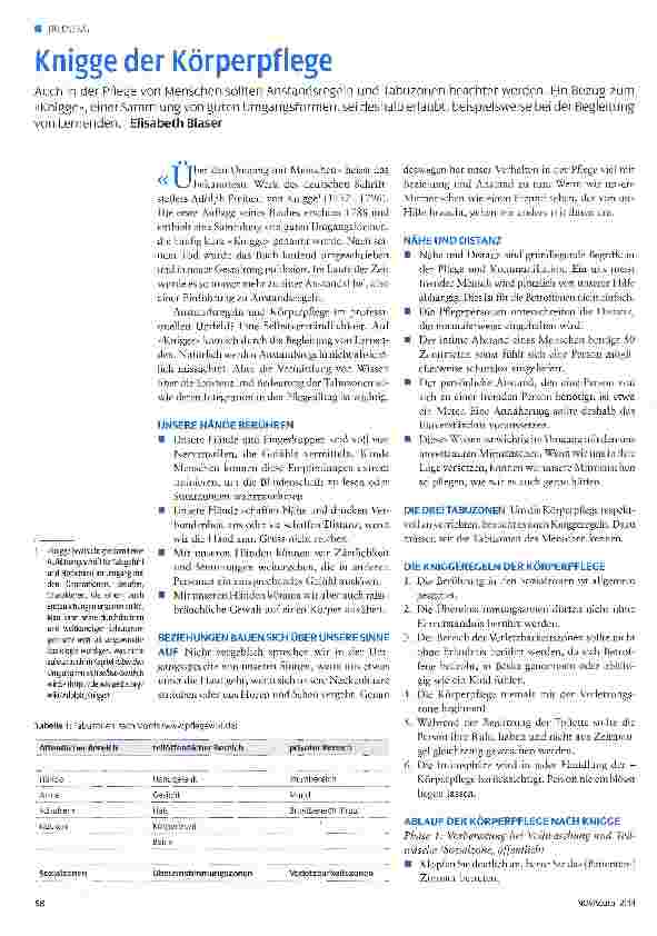 Vorschauseite 1: Knigge der Körperpflege