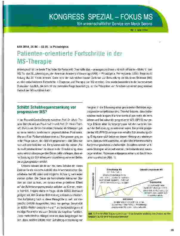 Vorschauseite 1: Patienten-orientierte Fortschritte in der MS-Therapie