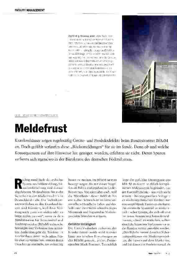 Vorschauseite 1: Meldefrust