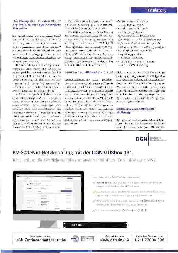 Vorschauseite 2: Cloud live: das Krankenhaus 4. 0