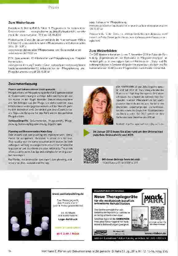 Vorschauseite 4: Planen und Dokumentieren leicht gemacht Ergotherapie in SeniorenpfLegeeinrichtungen (Teil 3)