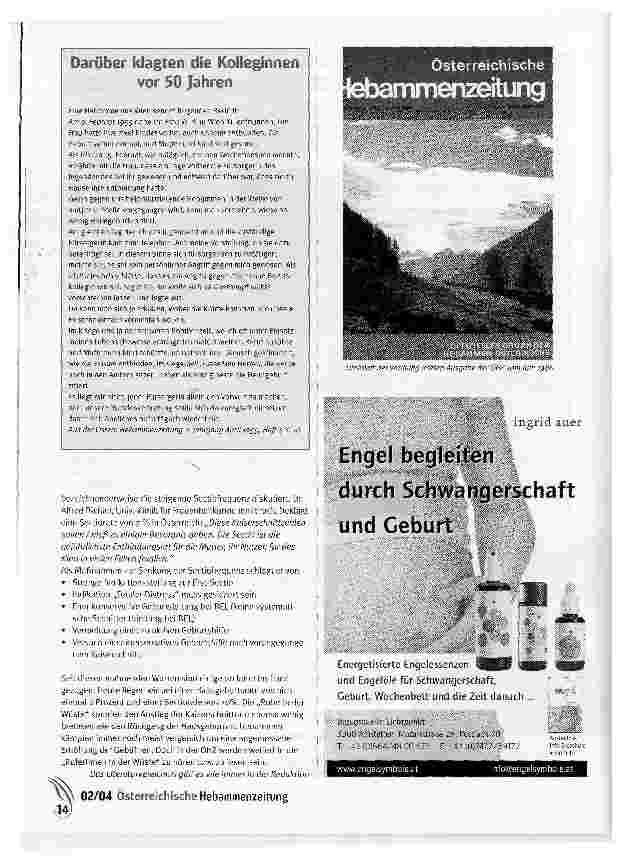 Vorschauseite 3: Warnen und hoffen, resignieren und kämpfenEin Blick in die Hebammenzeitungen der fünfziger bis siebziger Jahre