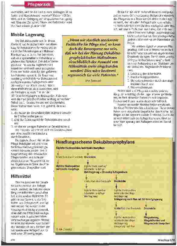 Vorschauseite 4: Der wunde Rücken Seit über 30 Jahren wird nach einer Patentlösung für die Dekubitusprophylaxe und -behandlung gesucht. Wo stehen wir..?