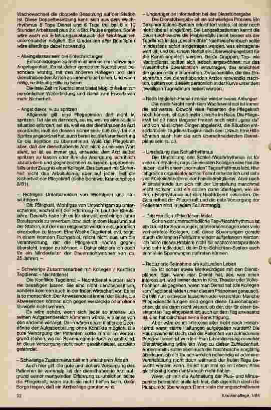Vorschauseite 4: Dauernachtwache einer neuen Fachschwester
