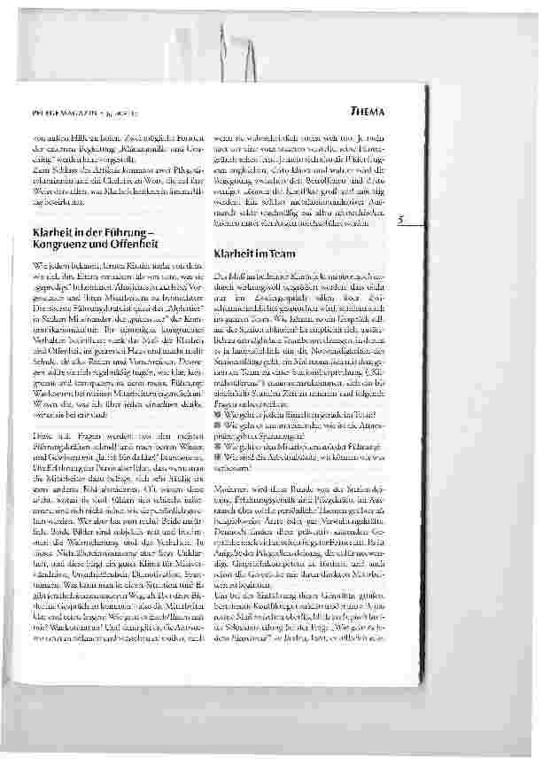 Vorschauseite 2: Konfliktklärung-KonfliktpräventionKLARHEIT IST DER NATÜRLICHE FEIND DES KONFLIKTS