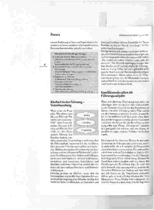 Vorschauseite 3: Konfliktklärung-KonfliktpräventionKLARHEIT IST DER NATÜRLICHE FEIND DES KONFLIKTS