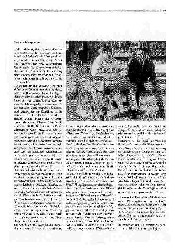Vorschauseite 2: Einheitlichkeit ist sinnvoll. Professionalisierung der Pflegeberufe durch Klassifikationssysteme?