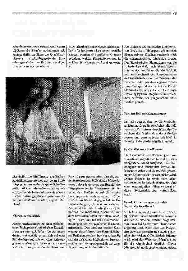 Vorschauseite 4: Einheitlichkeit ist sinnvoll. Professionalisierung der Pflegeberufe durch Klassifikationssysteme?