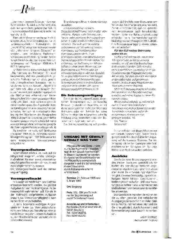Vorschauseite 3: Das Betreuungsrecht