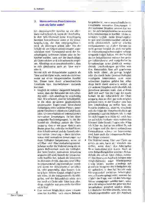 Vorschauseite 3: Täter und Opfer zugleich - Die Emotion „Schuld in der Intensivpflege