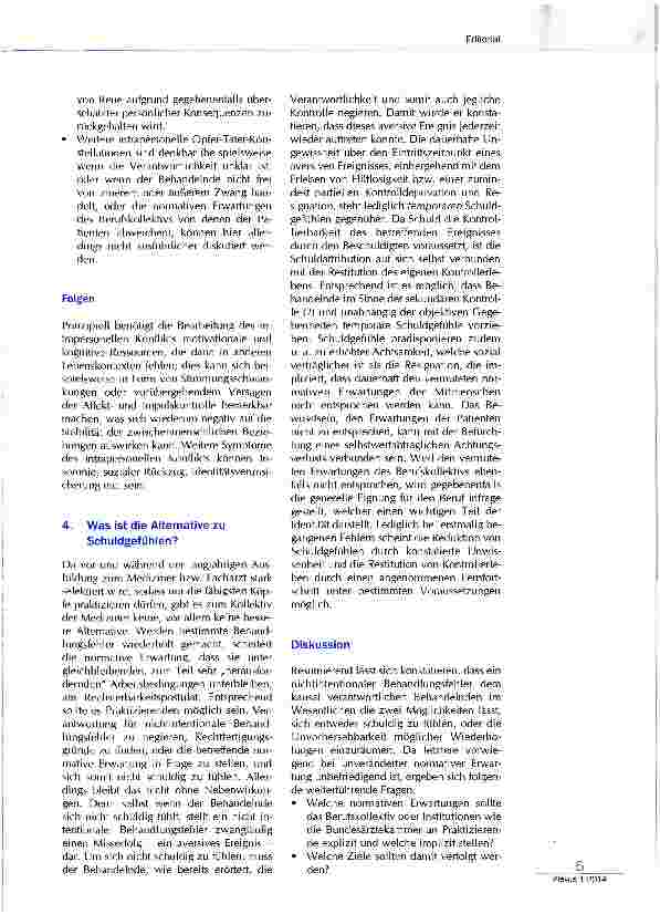 Vorschauseite 4: Täter und Opfer zugleich - Die Emotion „Schuld in der Intensivpflege