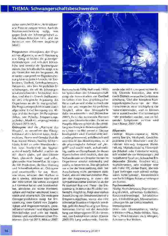 Vorschauseite 4: Schwangerschaftsbeschwerden und Neuroendokrinologie