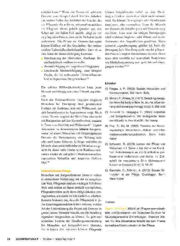 Vorschauseite 3: Menschen mit Demenz durch gestische Kommunikation motivieren