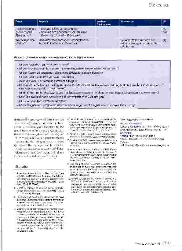Vorschauseite 4: Endotracheales Absaugen beim beatmeten erwachsenen Intensivpatienten eine evidenzbasierte Checkliste