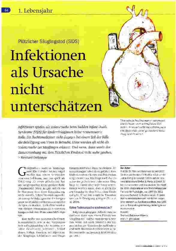 Vorschauseite 1: Plötzlicher Säuglingstod (SIDS) Infektionen als Ursache nicht unterschätzen
