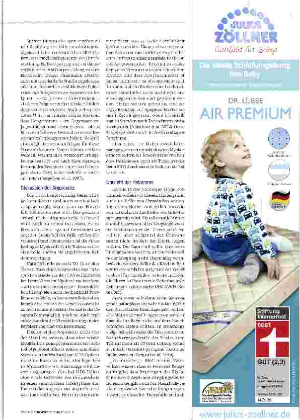 Vorschauseite 4: Plötzlicher Säuglingstod (SIDS) Infektionen als Ursache nicht unterschätzen
