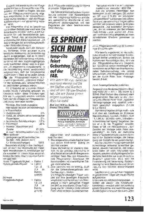 Vorschauseite 3: Pflegesätze in Niedersachsen
