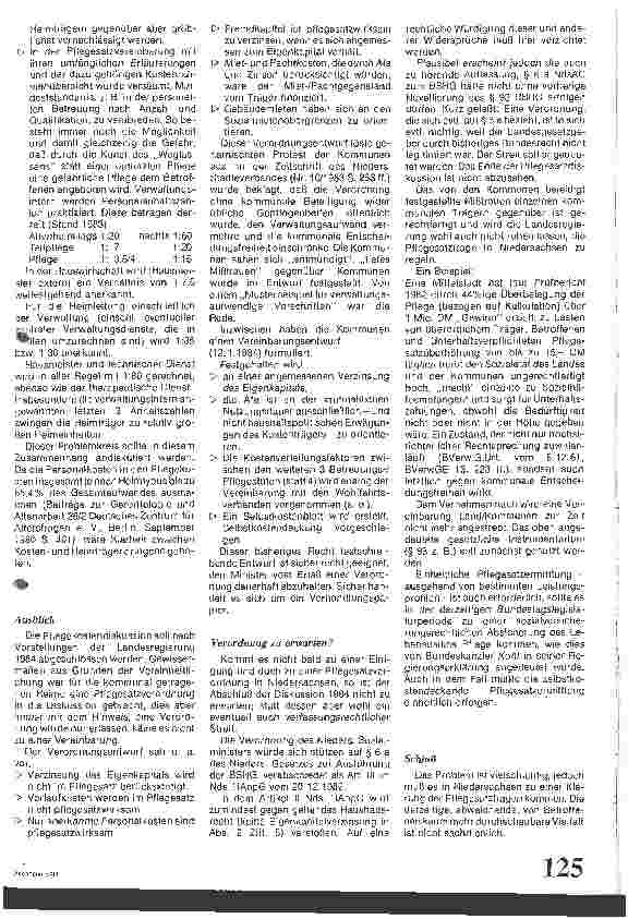 Vorschauseite 5: Pflegesätze in Niedersachsen