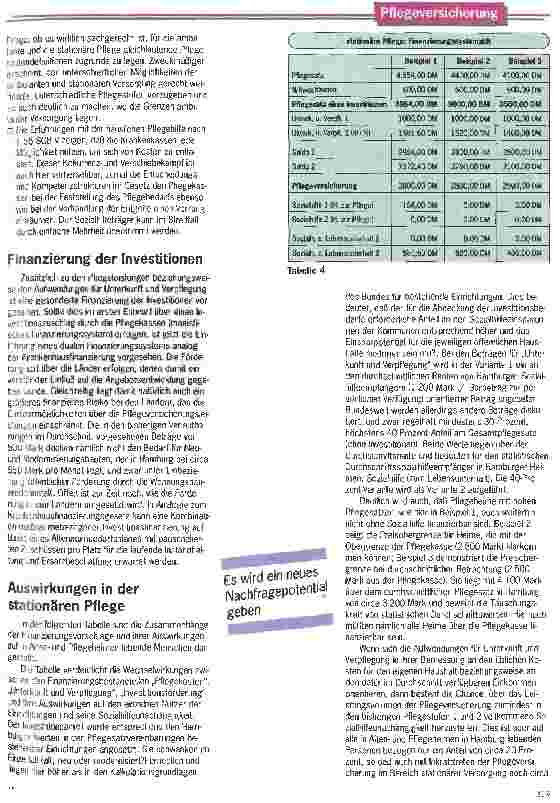 Vorschauseite 5: Die Pflegeversicherung Eine Analyse der Leistungsstrukturen und ihrer Auswirkungen auf die Pflegebedürftigen