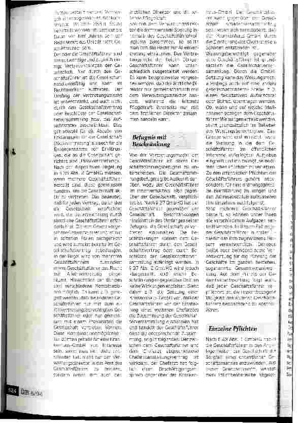 Vorschauseite 2: Welche Rechte und Pflichten hat der Geschäftsführer einer Krankenhaus- GmbH?Sinnvolle Ausgestaltung von Anstellungsverträgen