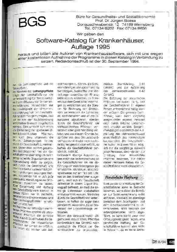 Vorschauseite 3: Welche Rechte und Pflichten hat der Geschäftsführer einer Krankenhaus- GmbH?Sinnvolle Ausgestaltung von Anstellungsverträgen