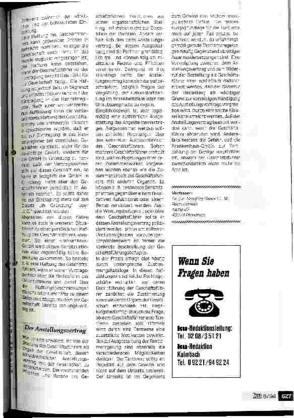 Vorschauseite 5: Welche Rechte und Pflichten hat der Geschäftsführer einer Krankenhaus- GmbH?Sinnvolle Ausgestaltung von Anstellungsverträgen