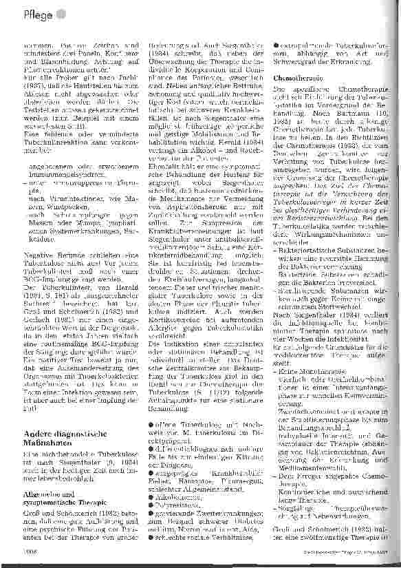 Vorschauseite 3: Tuberkulose 2. Teil: Tuberkulintest, Therapie, pflegerische Maßnahmen