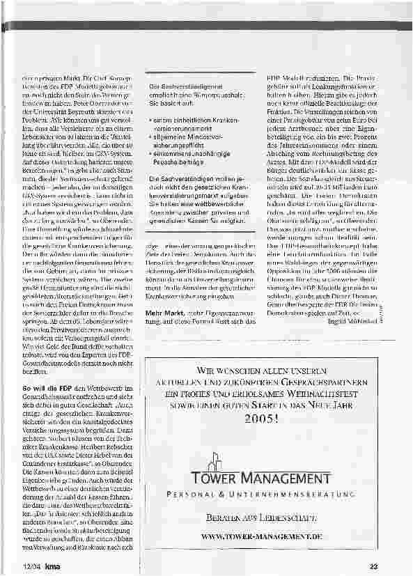 Vorschauseite 2: Rosskur für das Gesundheitswesen