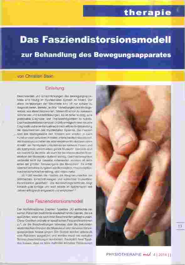 Vorschauseite 1: Das Fasziendistorsionsmodell zur Behandlung des Bewegungsapparates