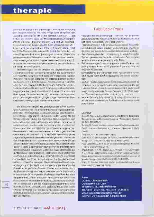 Vorschauseite 4: Das Fasziendistorsionsmodell zur Behandlung des Bewegungsapparates