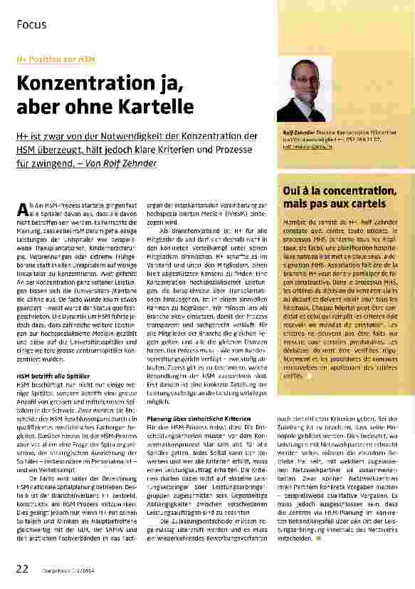 Vorschauseite 1: Konzentration ja, aber ohne Kartelle